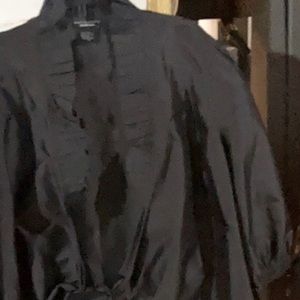 100% silk blouse Doncaster collection wrap tie blouse